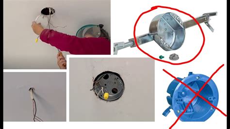 how to install electrical box without stud in ceiling|light junction box no stud.